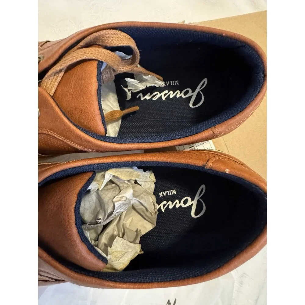 Jousen Milan Mens Brown Lace Up Dress Shoes Men’s Size 10.5 NEW